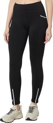 Merino Active Fleece Tights (Black) Women's Casual Pants