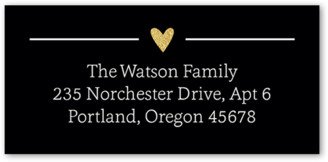 Address Labels: Annual Love And Joy Address Label, Black, Matte