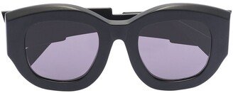 B5 oval-frame sunglasses