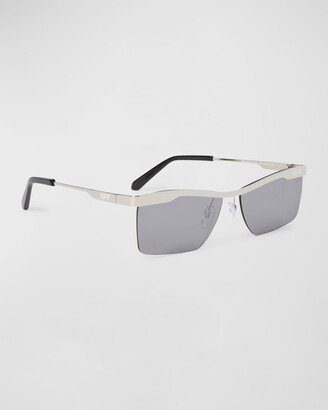 Men's Rimini Metal Rectangle Sunglasses