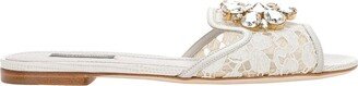 Bianca Lace Detailed Sandals-AB