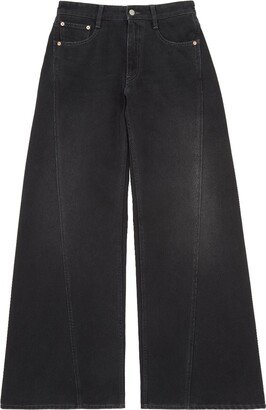 Logo-Patch Wide-Leg Jeans-AG