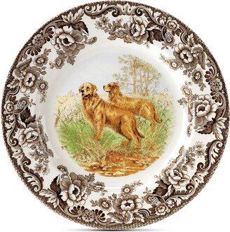 Woodland Golden Retriever Dinner Plate