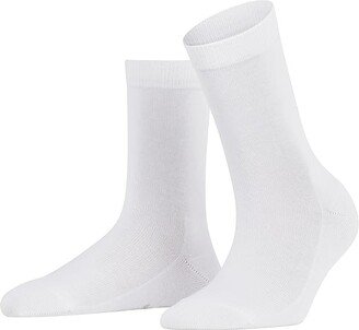 Family Cotton Crew Socks (White) Women's Low Cut Socks Shoes