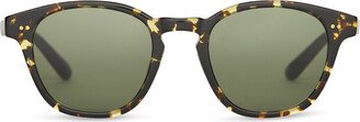 Sunglasses Brown Wyatt Eco Havana Bottle Green Lens