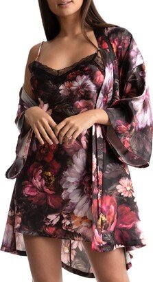 Floral Satin Wrap