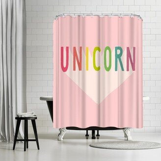 71 x 74 Shower Curtain, Unicorn by Florent Bodart