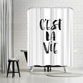 71 x 74 Shower Curtain, Cest La Vie by Motivated Type