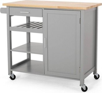 Westcliffe Contemporary Kitchen Cart with Wheels