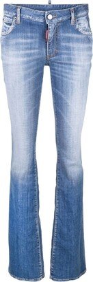 Faded Boot-Cut Jeans