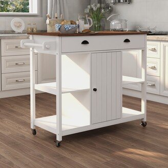 Lockable Wheels Kitchen Island