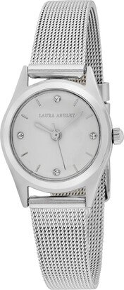 Women's Quartz Ez Reader Silver-Tone Alloy Watch 24mm