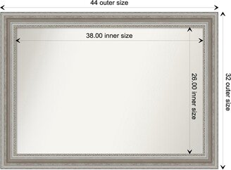 Choose Your Custom Size, 32-in side, Parlor Silver Framed Wall Mirror - Parlor Silver