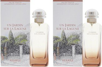 Unisex 3.3Oz Un Jardin Sur La Lagune Edt Pack Of 2