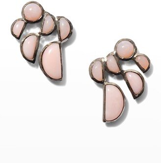 NAKARD Prawn Stud Earrings, Pink Opal