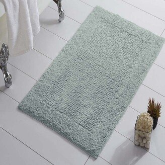 Knightsbridge Naples 220 GSF Non Skid Back Bath Rug 17 x 24 - Light Blue