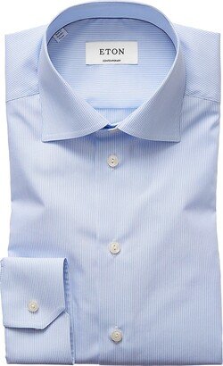 Comtemporary-Fit Fine Striped Dress Shirt