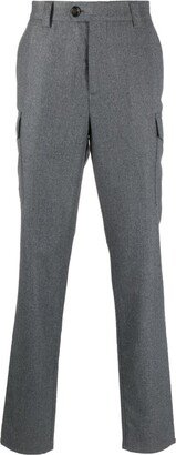 Straight-Leg Virgin Wool Trousers-AC