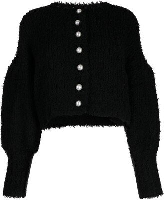 CRUSH CASHMERE Round-Neck Knitted Cardigan