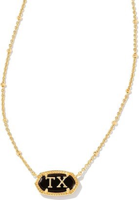 Elisa Texas Necklace Gold Black Agate One Size