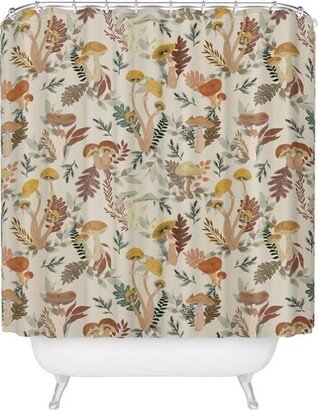 Colorful Wild Mushrooms Shower Curtain