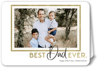 Father's Day Cards: Unparalleled Dad Father's Day Card, White, 5X7, Matte, Folded Smooth Cardstock, Rounded