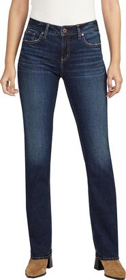 Women's Elyse Mid Rise Comfort Fit Slim Bootcut Jeans