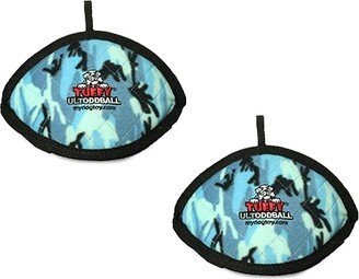 Tuffy Ultimate Odd Ball Camo Blue, 2-Pack Dog Toys