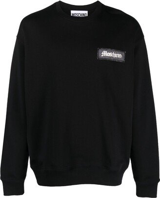 Logo-Patch Cotton Sweater