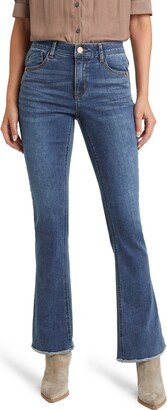 'Ab'Solution Frayed High Waist Bootcut Jeans