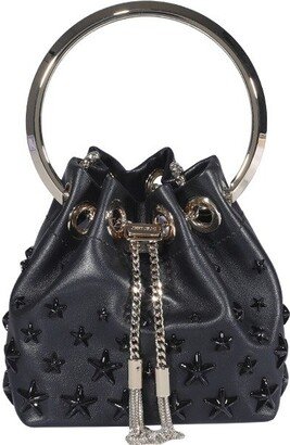 Allover Star Chain-Link Mini Toe Bag