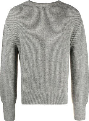 There Was One Two-Tone Ribbed-Knit Jumper