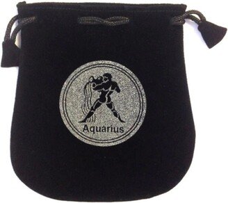 Aquarius Velvet Pouch