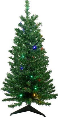 Northlight 3' Prelit Artificial Christmas Tree Medium Mixed Classic Pine - Multicolor LED Lights