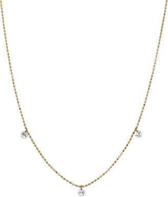 KATAOKA Orion Diamond Fringe Beige Gold Necklace