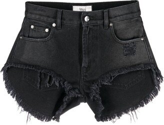 NISSA High-Waisted Denim Shorts