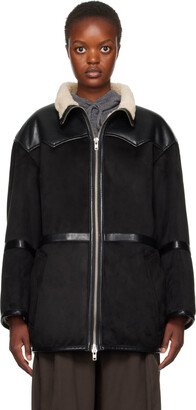 Black Rylee Faux-Shearling Jacket