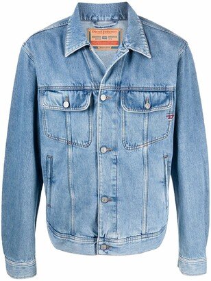 Button-Up Denim Jacket-AI