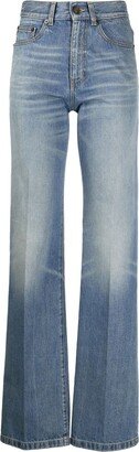 High-Waisted Bootcut Jeans-AG