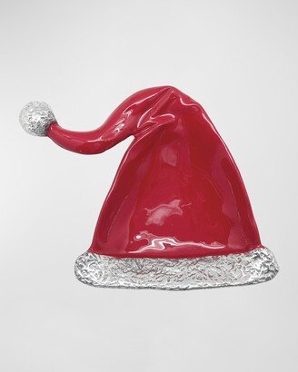 Red Enamel Santa Hat Candy Dish