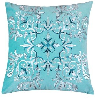 Floral Elegant Square Decorative Throw Pillow