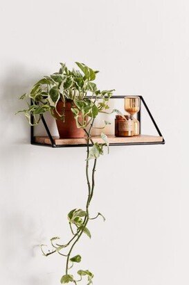 Addison Metal Bracket Wood Wall Shelf