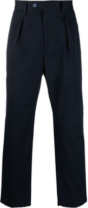 Side-Stripe Straight-Leg Trousers-AC