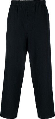 Slip-On Straight-Leg Trousers