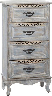 Vintage Metal Cabinet Gray - Olivia & May