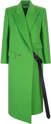 Belt-Detailed Long Coat