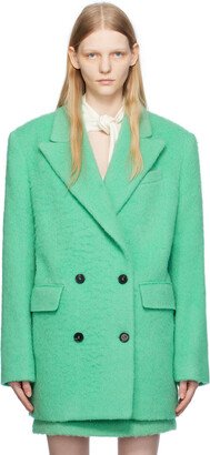 Green Double-Breasted Coat