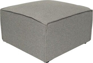 Emma and Oliver Modular Ottoman Footrest in Gray