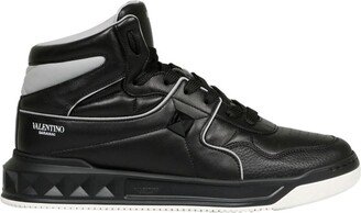 Garavani One Stud Mid-Top Sneakers