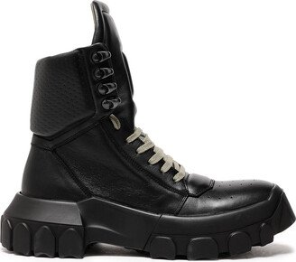 Tractor Dunk leather platform combat boots